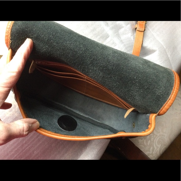 Dooney & Bourke AWL Shoulder Crossbody Bag Blue Black/British Tan - Picture 12 of 16